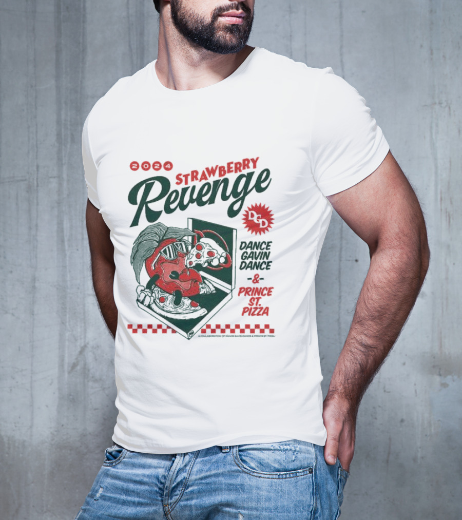 Strawberry Revenge Dance Gavin Dance Pizza Parody Pizza T-Shirt