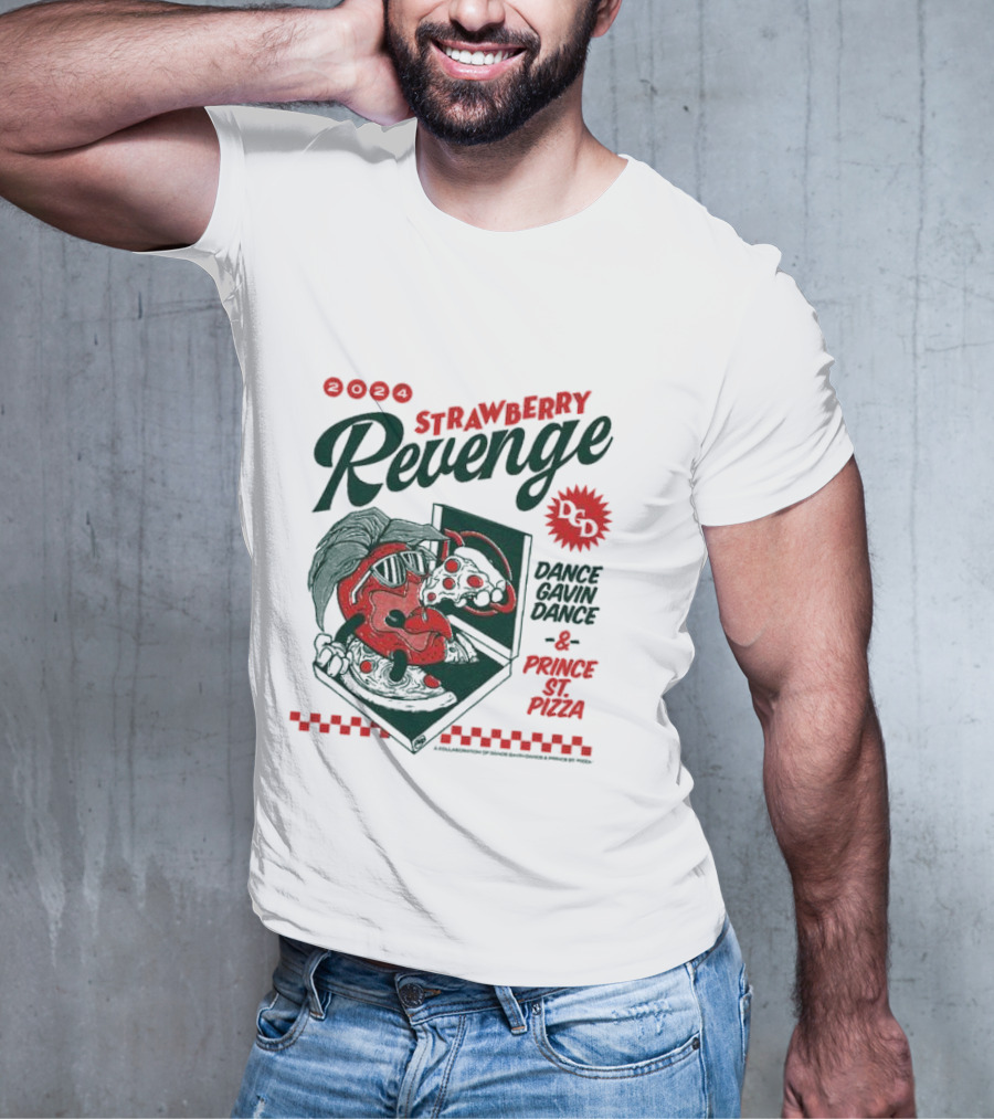 Strawberry Revenge Dance Gavin Dance Pizza Parody Pizza T-Shirt