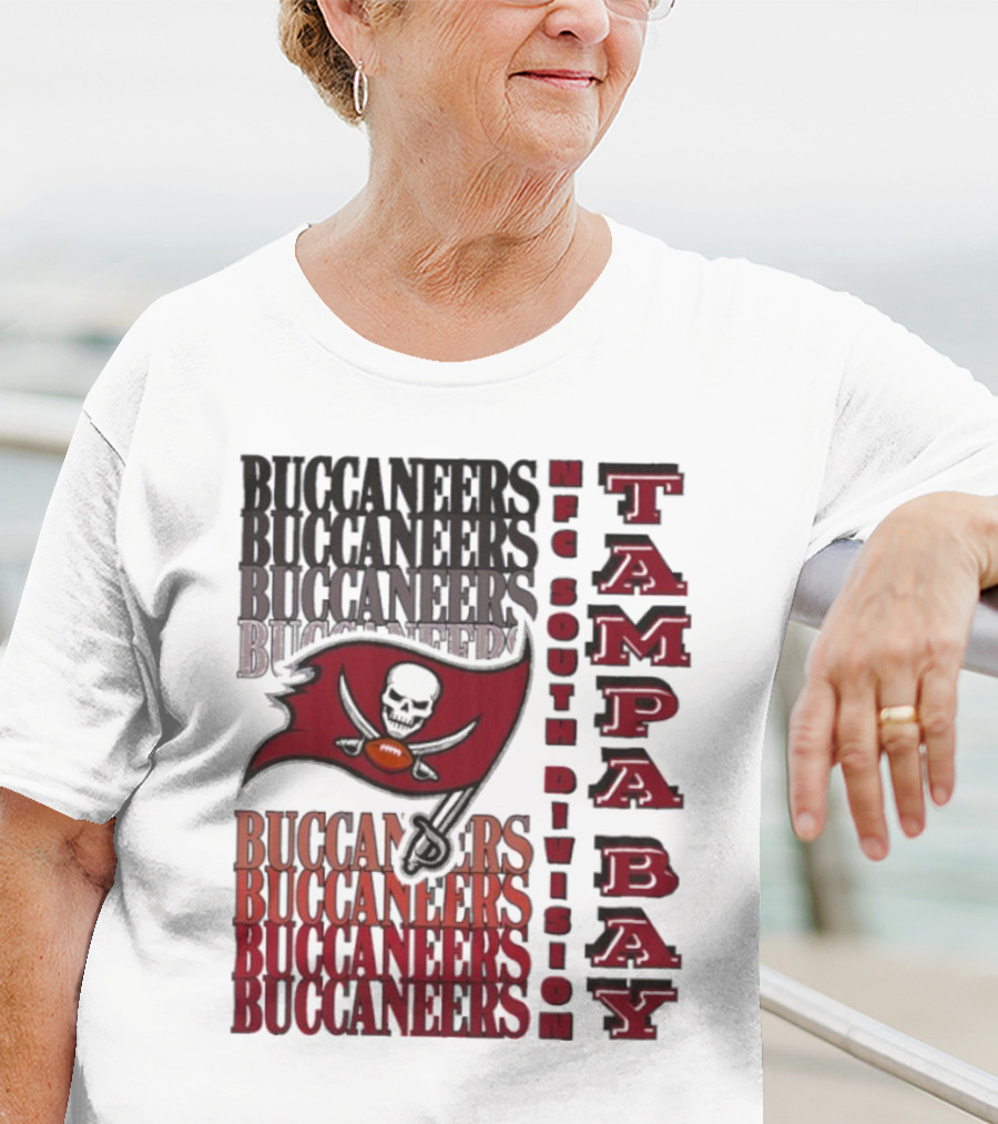 Buccaneers NFC South Division Tampa Bay Football Fan Gear T-Shirt