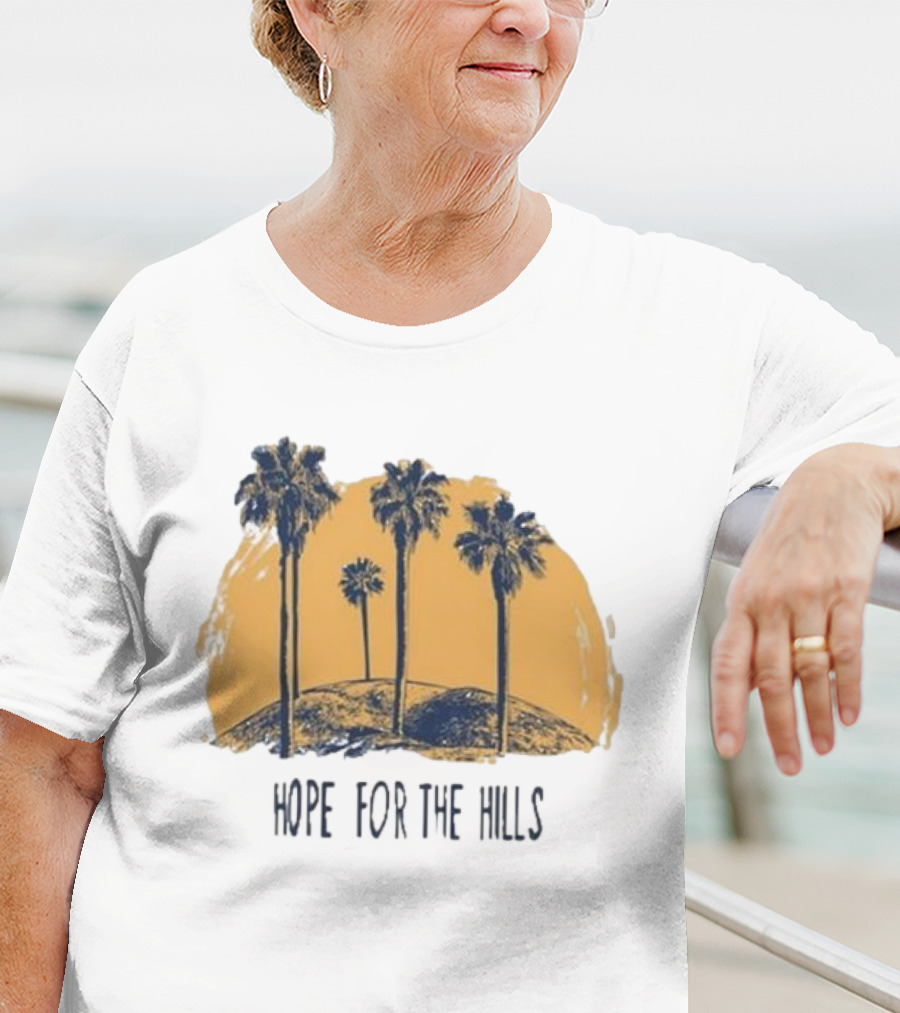 Tanner Christian Courtad Hope For The Hills Scenic Palms And Landscape T-Shirt