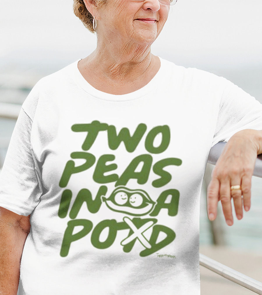Two Peas In A Pod Tanner Smith Playful Pea Doodle T-Shirt