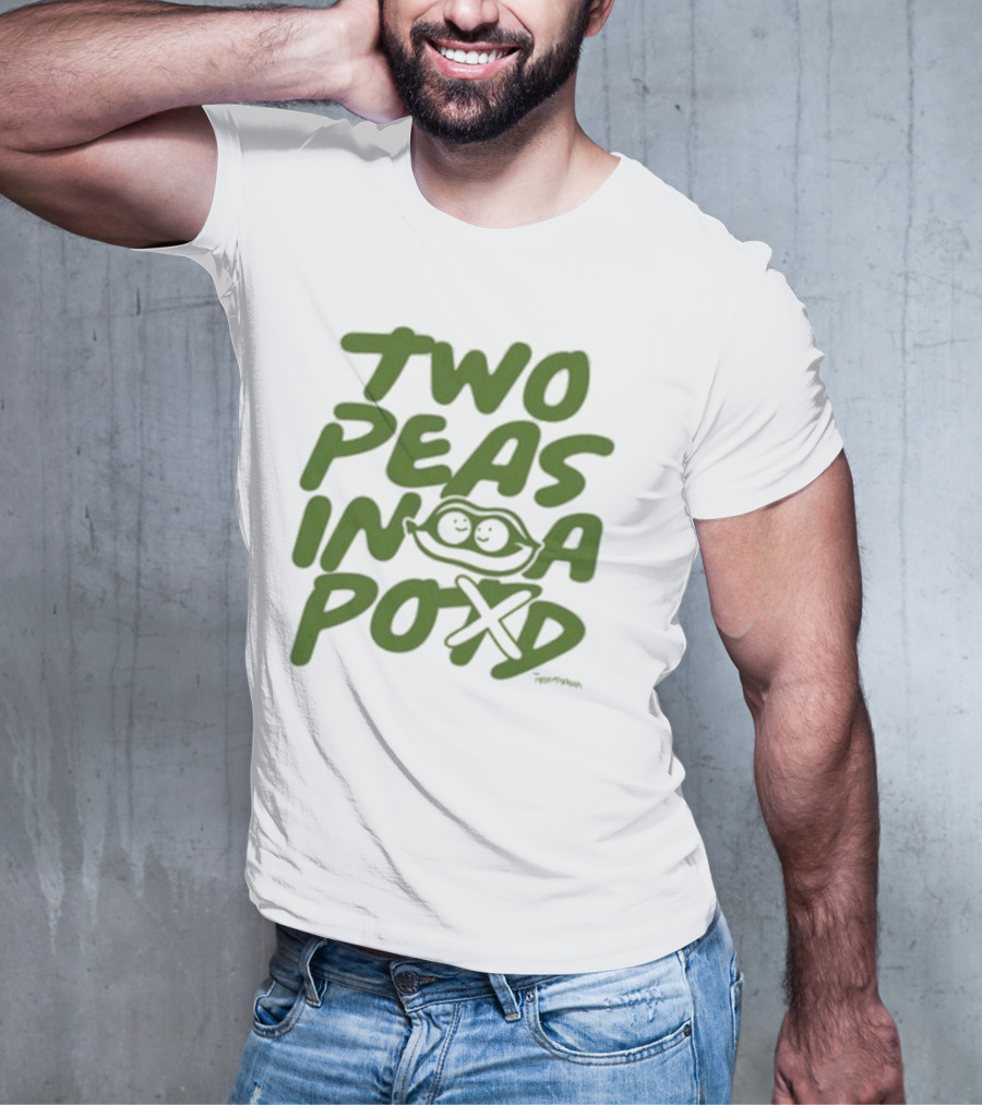 Two Peas In A Pod Tanner Smith Playful Pea Doodle T-Shirt