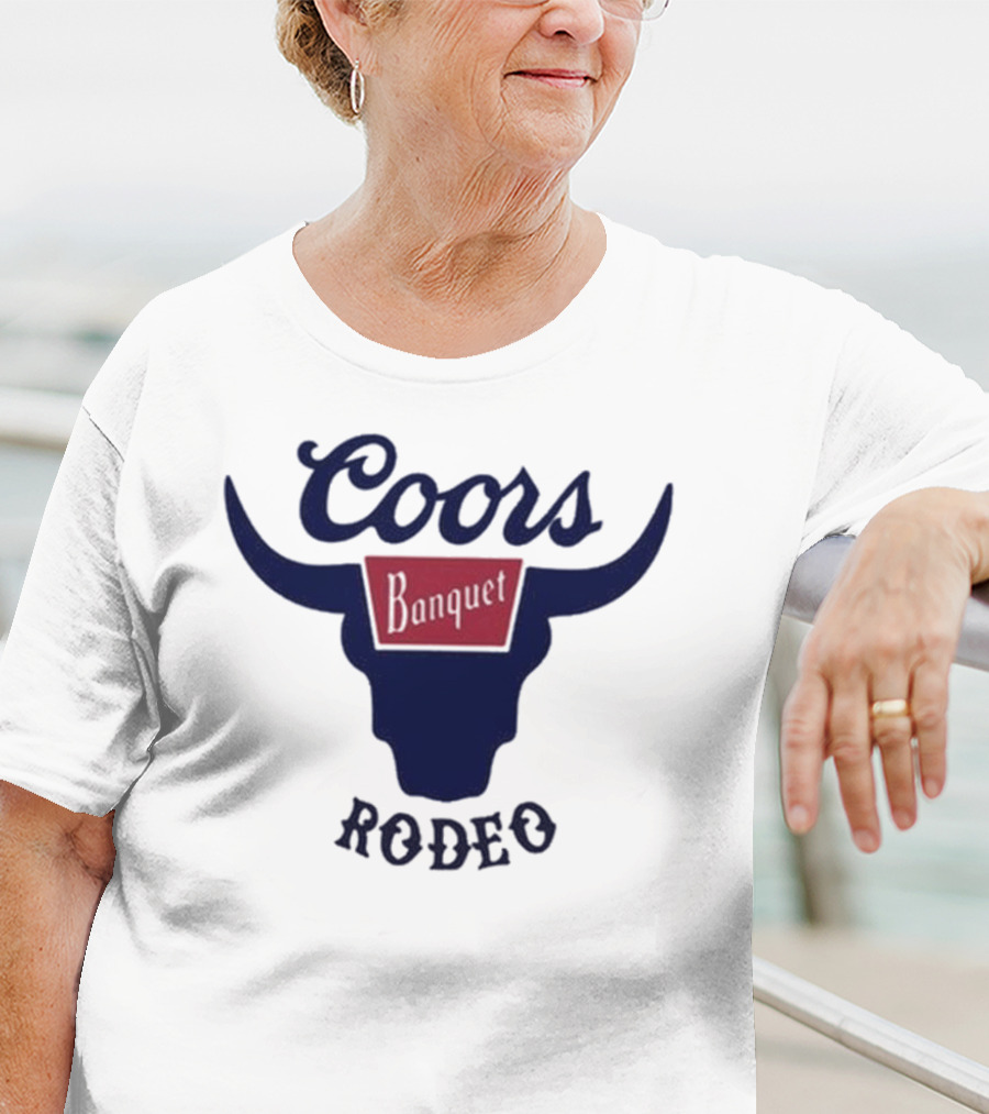 Coors Banquet Rodeo Tara Fabulousbutevil Bull Horns T-Shirt