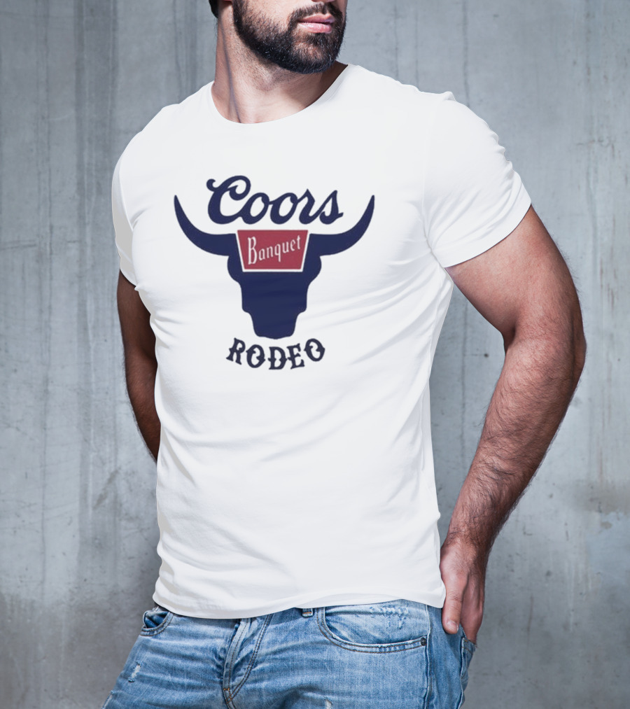 Coors Banquet Rodeo Tara Fabulousbutevil Bull Horns T-Shirt