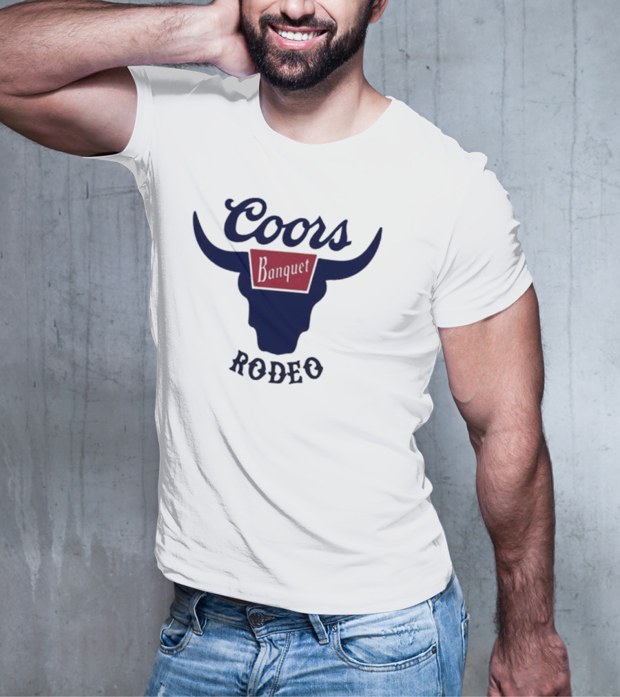 Coors Banquet Rodeo Tara Fabulousbutevil Bull Horns T-Shirt