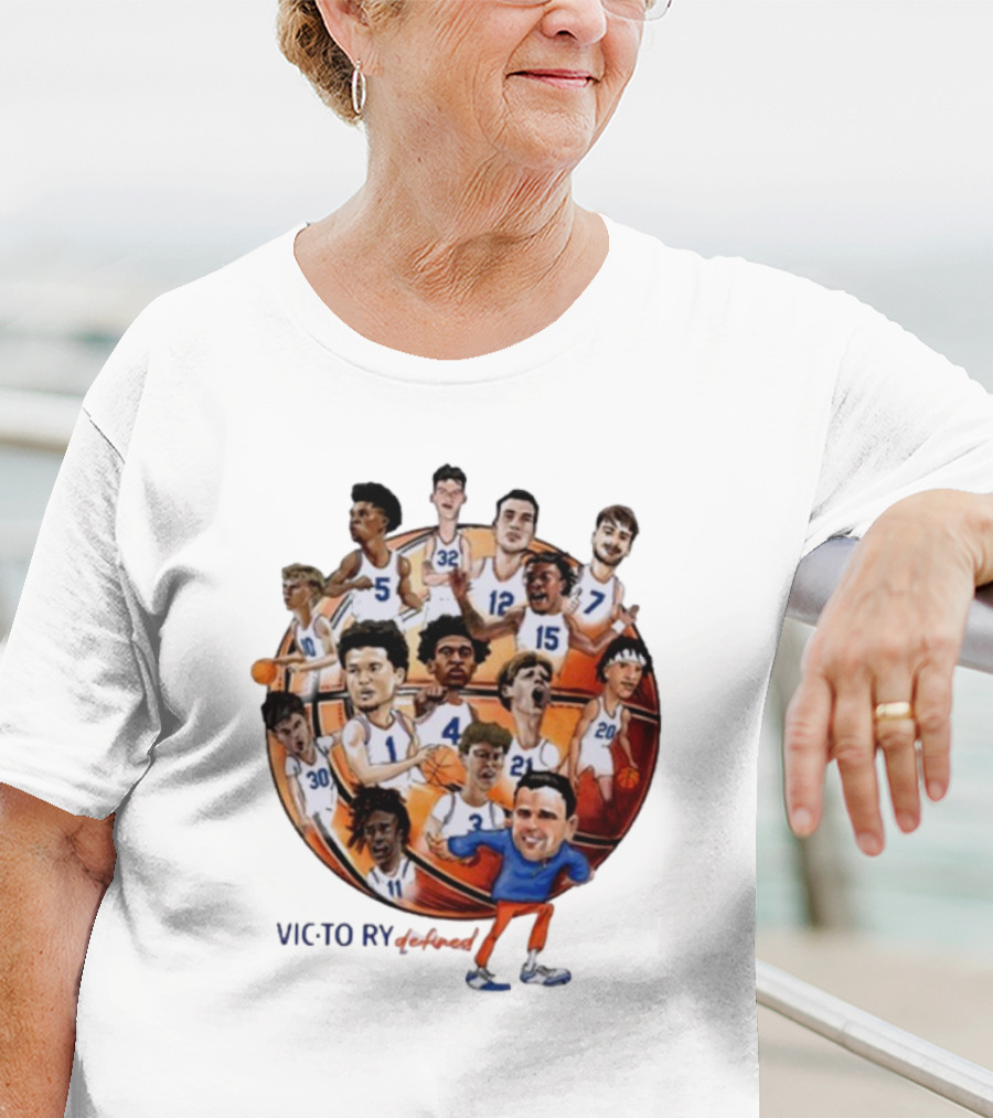 Victorious Gatorsmbk Florida Basketball Caricature Players Team Number 1 T-Shirt