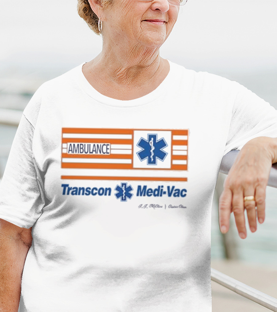 Transcon Medi-Vac Ambulance Cannonball Run E.M.T. Paramedic T-Shirt