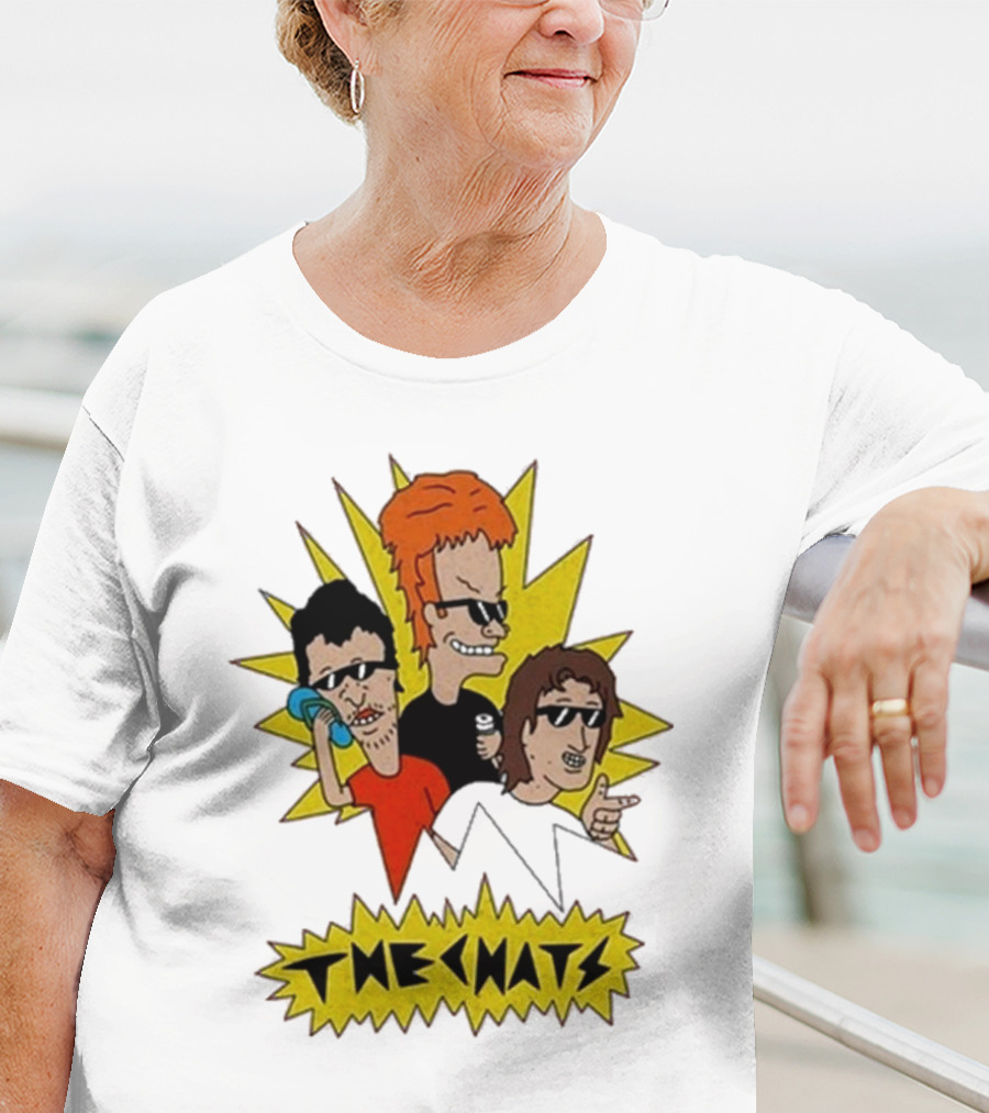 The Chats Buttheads Cartoon Parody Yellow Explosion T-Shirt
