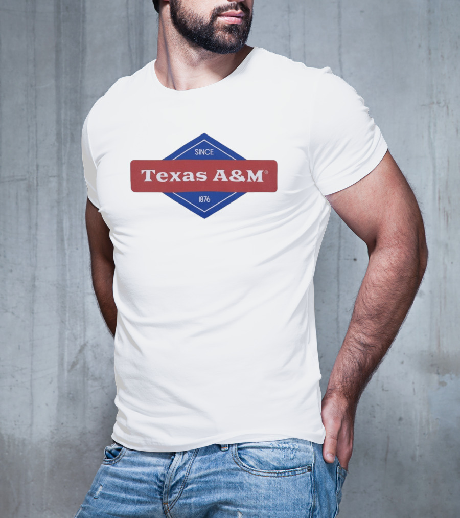 Texas A&M Since 1876 Diamond Logo T-Shirt