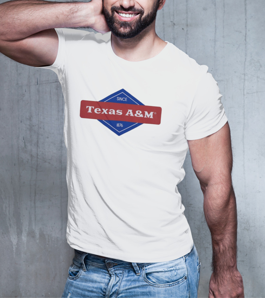 Texas A&M Since 1876 Diamond Logo T-Shirt