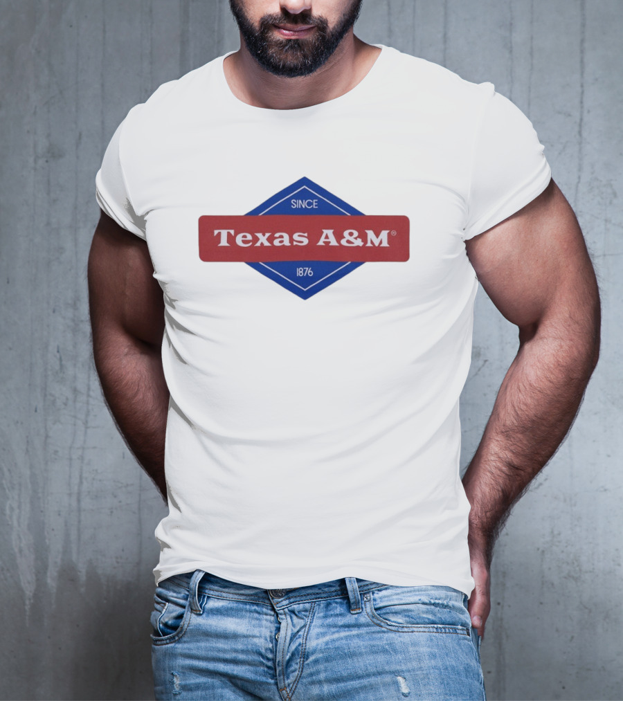 Texas A&M Since 1876 Diamond Logo T-Shirt