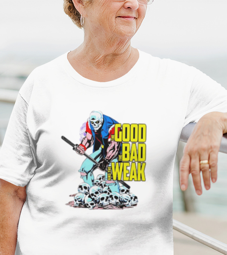 The Good The Bad And The Weak Skeleton Warrior With Skulls T-Shirt