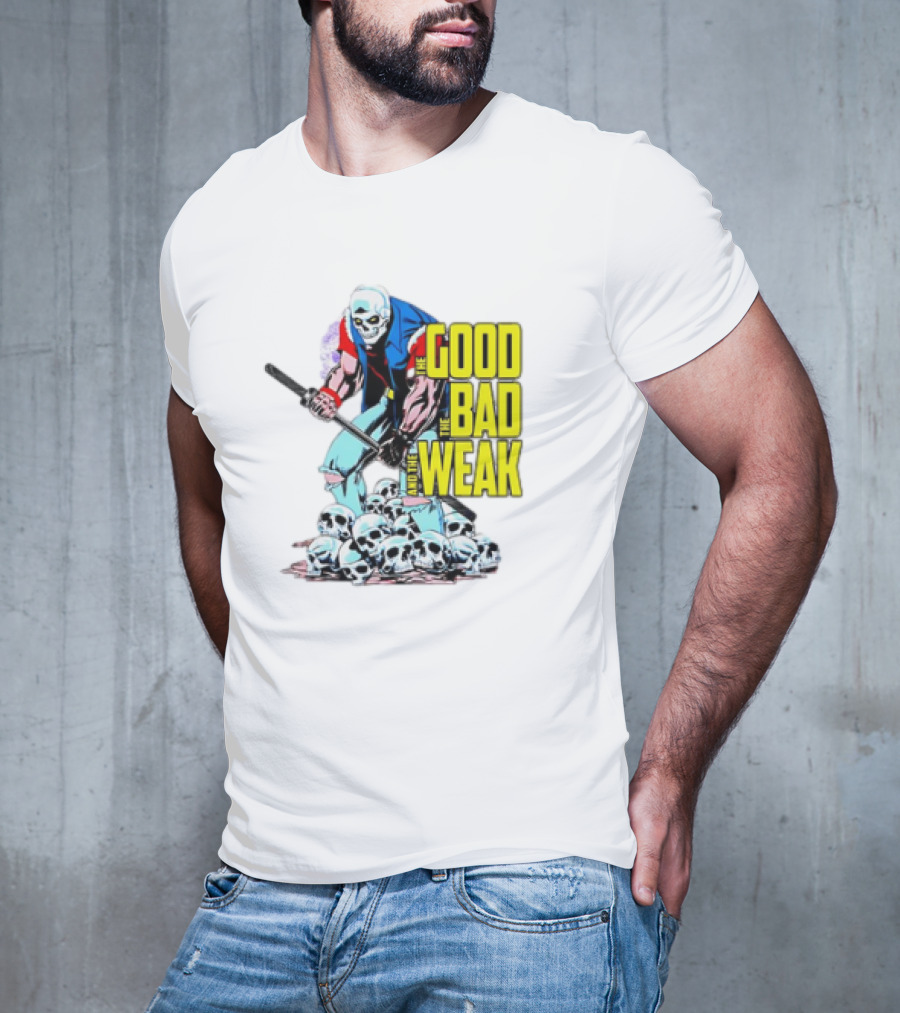 The Good The Bad And The Weak Skeleton Warrior With Skulls T-Shirt