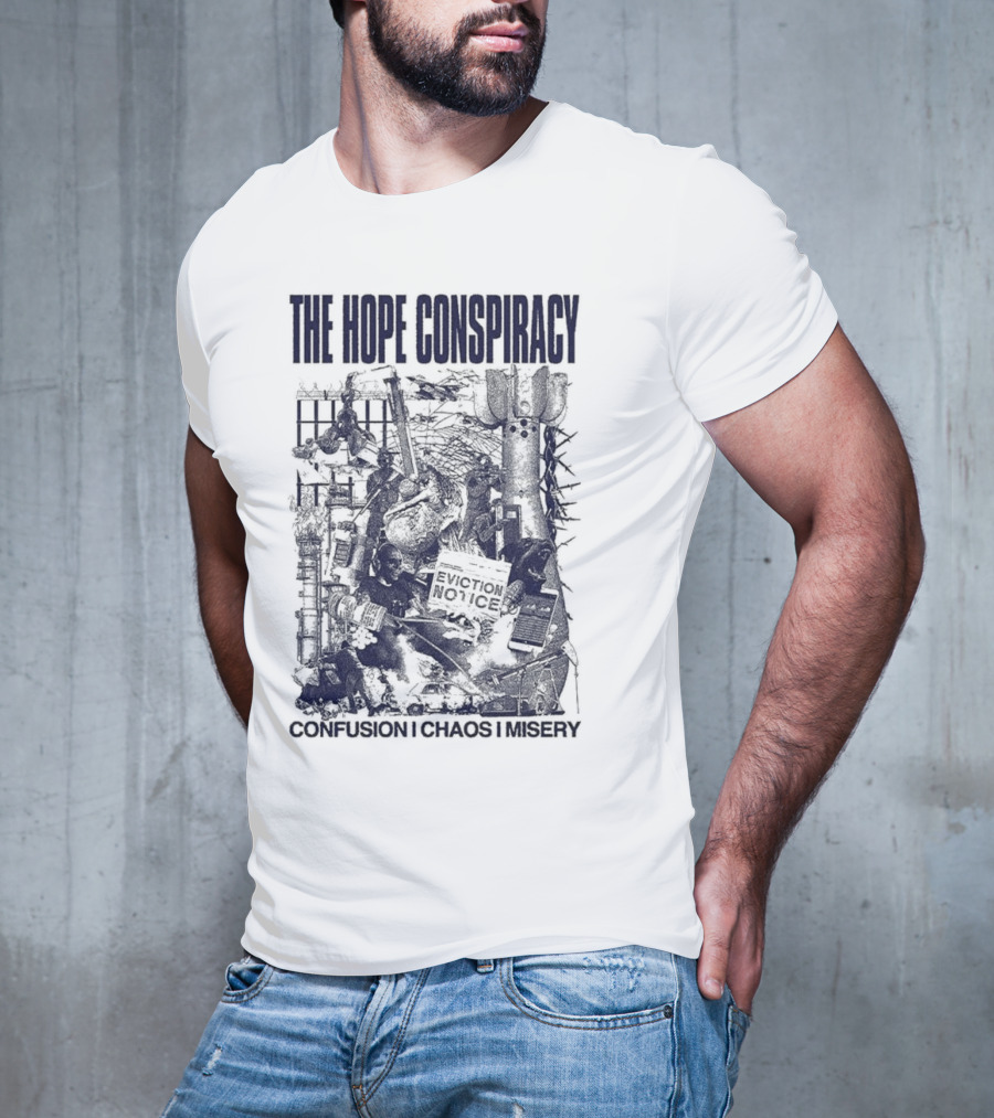 The Hope Conspiracy Branca CCM Natural Vintage-Style Imagery T-Shirt