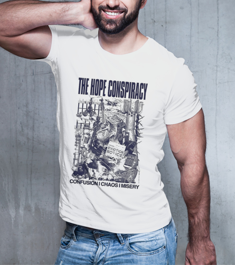 The Hope Conspiracy Branca CCM Natural Vintage-Style Imagery T-Shirt