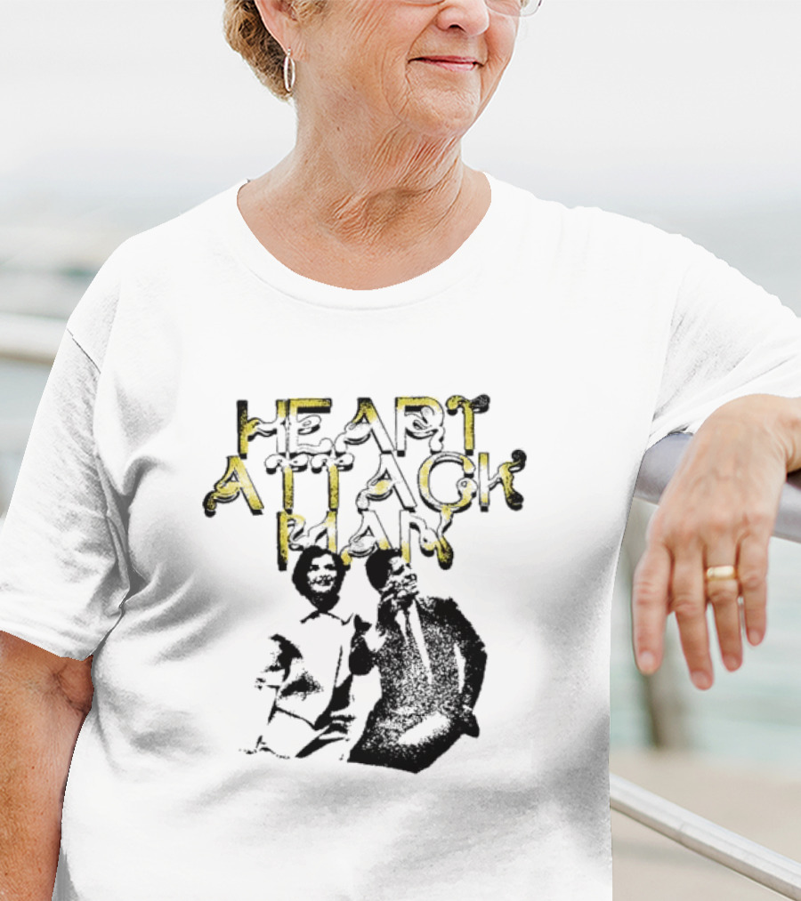 The Kennedys Heart Attack Man Sketched Character And Text T-Shirt