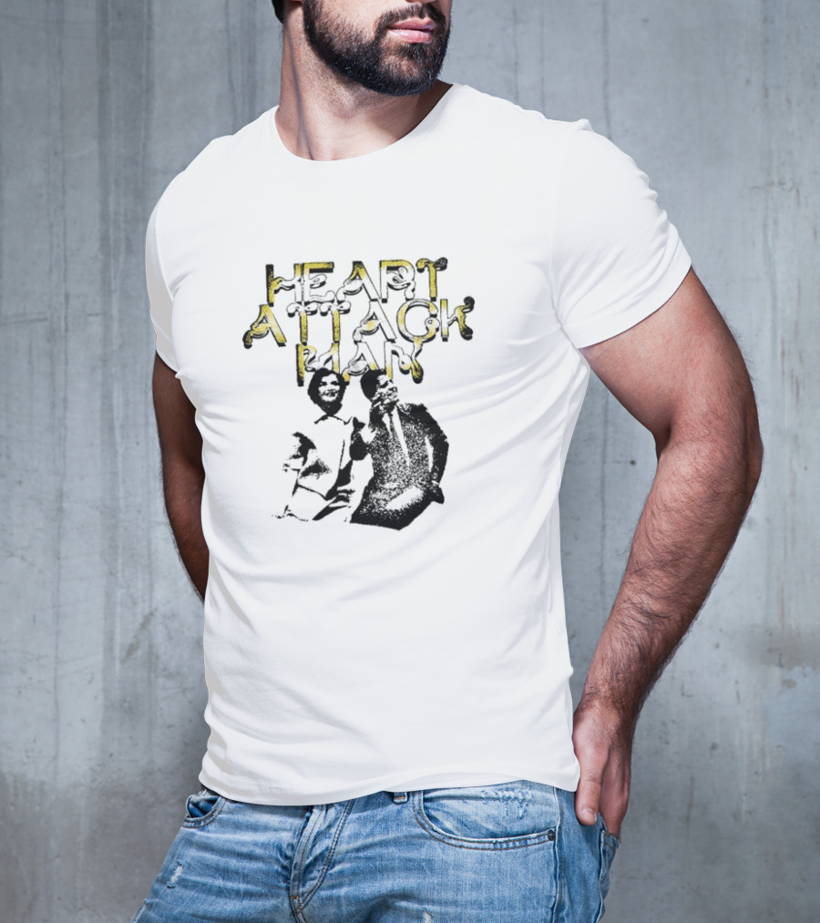 The Kennedys Heart Attack Man Sketched Character And Text T-Shirt