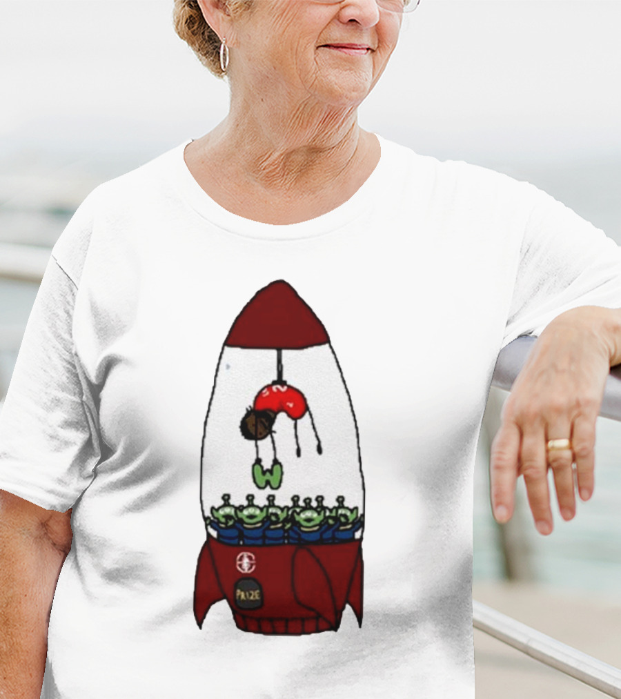Kawhi Leonard Claw Dunk Rocket And Aliens Clippers T-Shirt