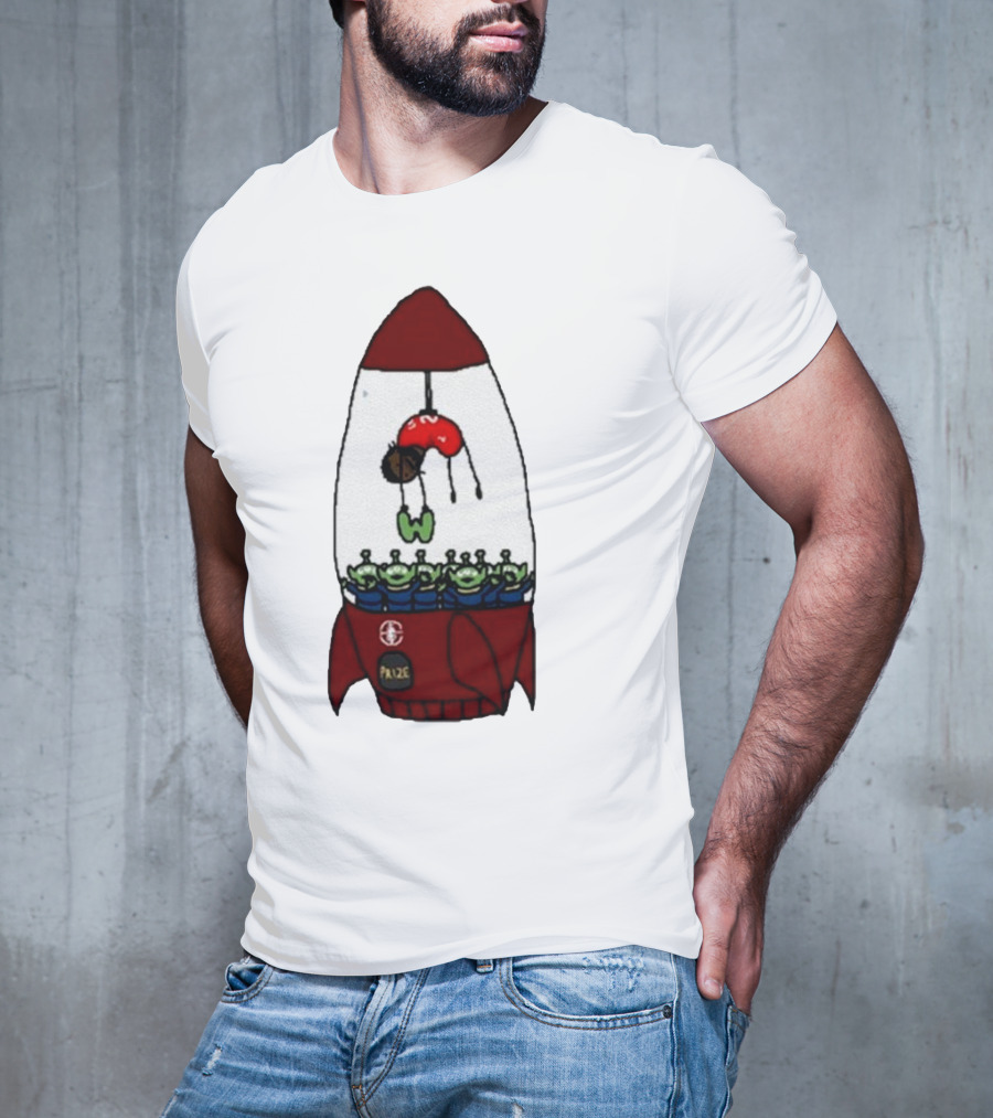 Kawhi Leonard Claw Dunk Rocket And Aliens Clippers T-Shirt