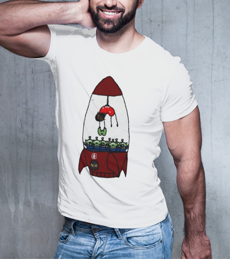 Kawhi Leonard Claw Dunk Rocket And Aliens Clippers T-Shirt
