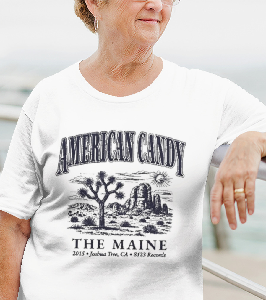 American Candy The Maine 2015 Joshua Thee CA 8123 Records T-Shirt
