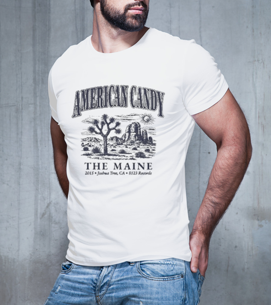 American Candy The Maine 2015 Joshua Thee CA 8123 Records T-Shirt