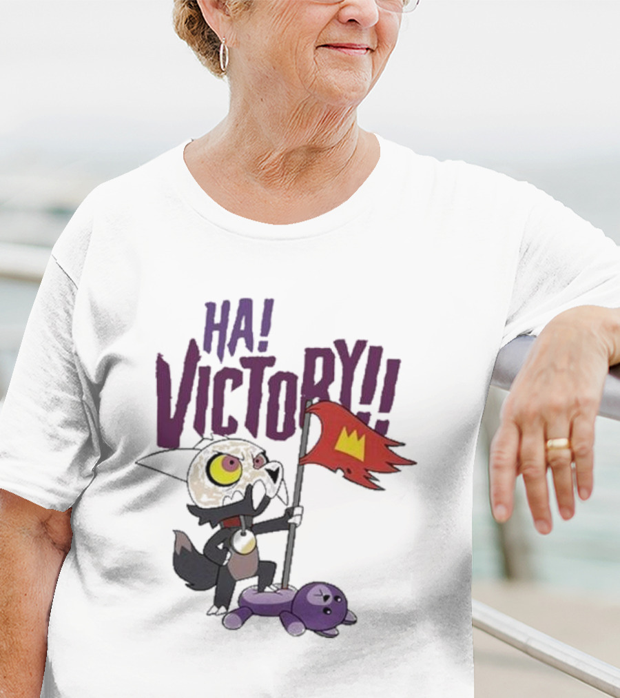 The Owl House Ha Victory King Character And Plush Toy Scene T-Shirt