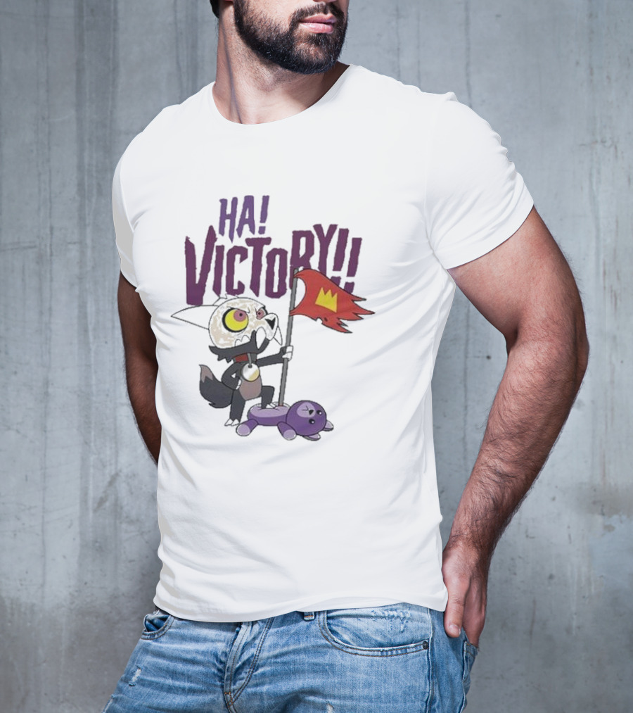 The Owl House Ha Victory King Character And Plush Toy Scene T-Shirt