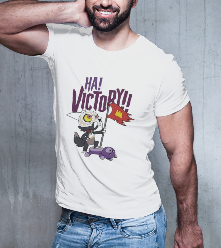 The Owl House Ha Victory King Character And Plush Toy Scene T-Shirt