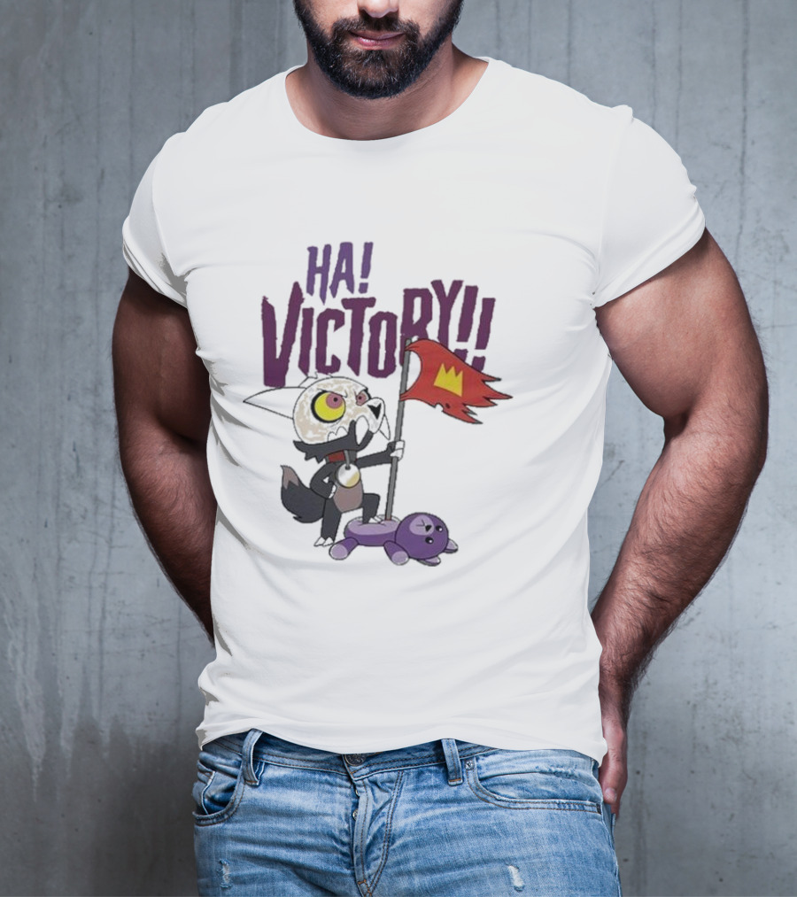 The Owl House Ha Victory King Character And Plush Toy Scene T-Shirt