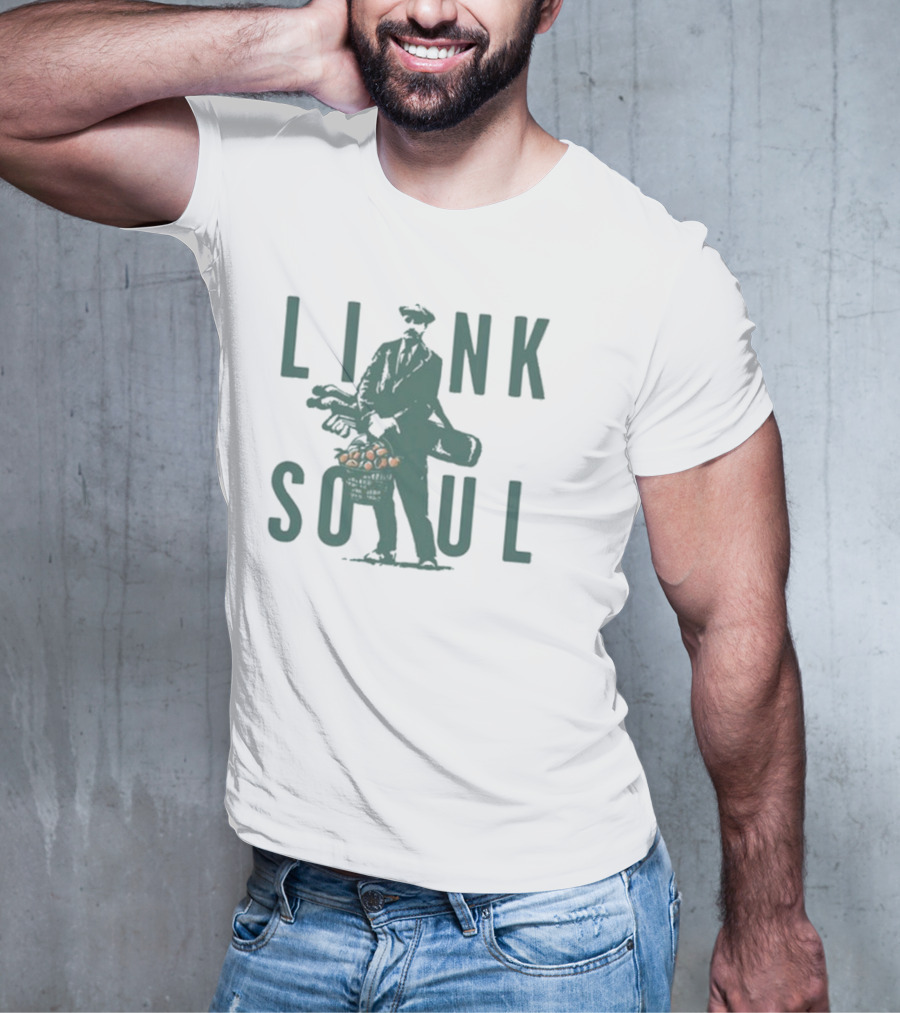 Link Soul Practice Makes Peaches Golfer With Golf Clubs And Peaches T-Shirt