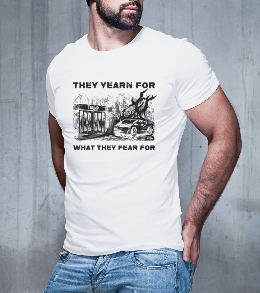 They Yearn For What They Fear For Haunted House With Ghostly Elements T-Shirt
