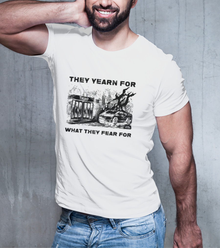 They Yearn For What They Fear For Haunted House With Ghostly Elements T-Shirt