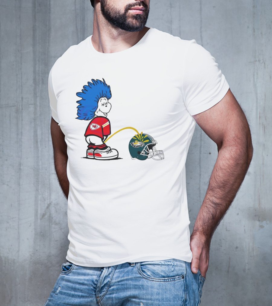 Thing One Kansas City Chiefs Piss On Philadelphia Eagles 2025 T-Shirt