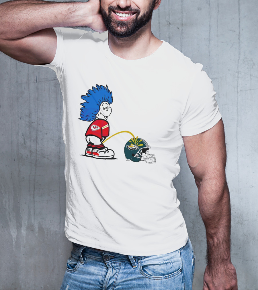 Thing One Kansas City Chiefs Piss On Philadelphia Eagles 2025 T-Shirt