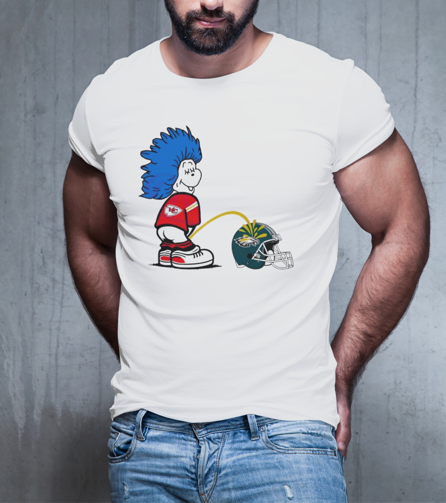 Thing One Kansas City Chiefs Piss On Philadelphia Eagles 2025 T-Shirt