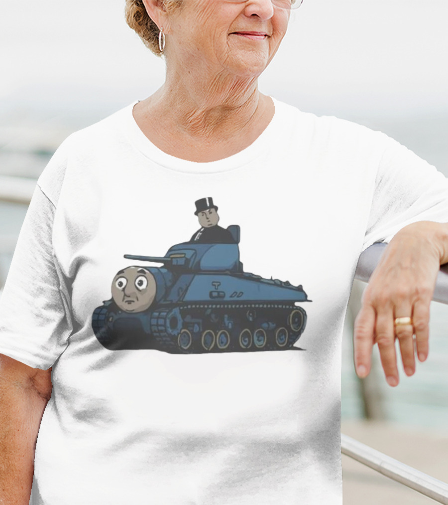 Thomas The Tank Engine And Sir Topham Hatt Tank Fusion Funny T-Shirt