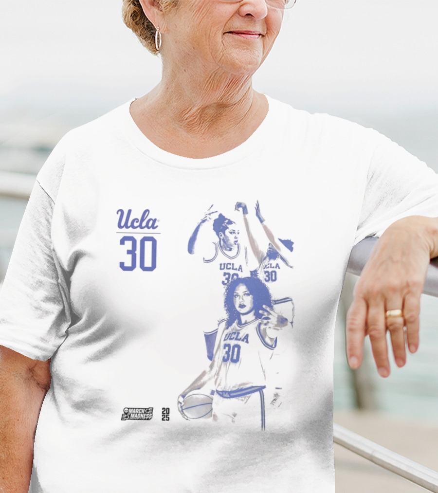 UCLA Bruins Basketball Timea Gardiner 2025 NCAA March Madness #30 T-Shirt