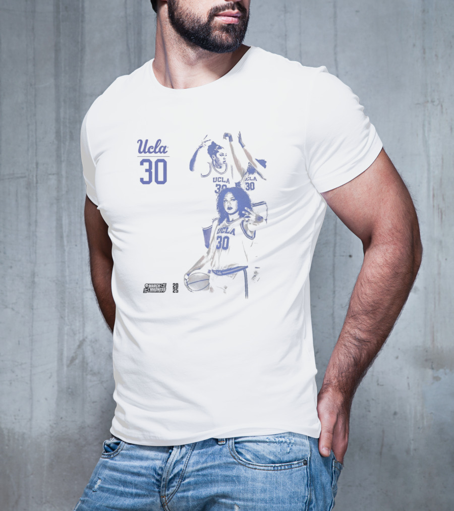 UCLA Bruins Basketball Timea Gardiner 2025 NCAA March Madness #30 T-Shirt