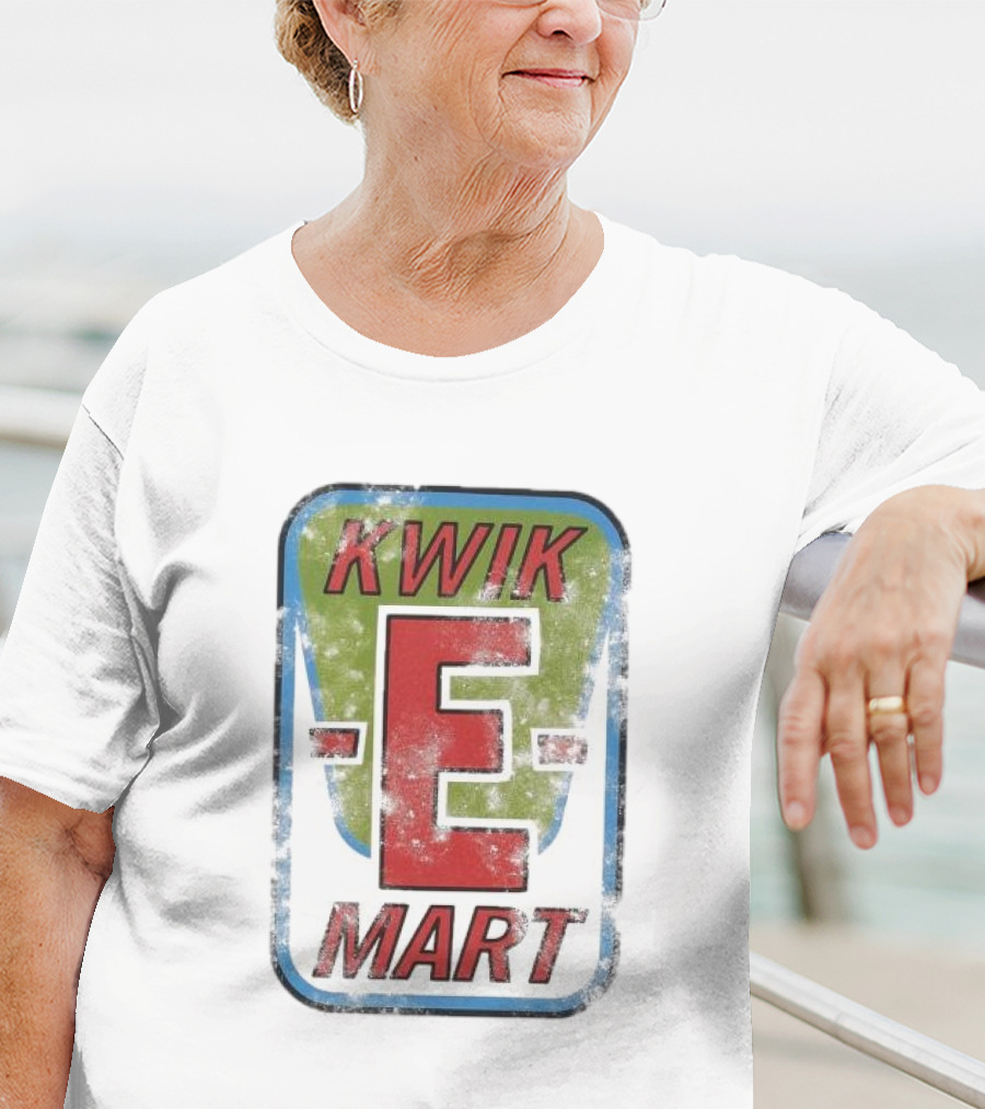The Simpsons Kwik-E Mart Vintage Distressed Style T-Shirt