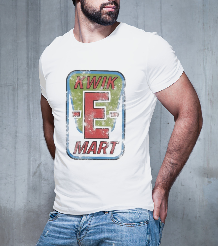 The Simpsons Kwik-E Mart Vintage Distressed Style T-Shirt