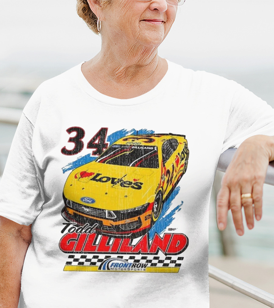 Todd Gilliland 34 Love's Front Row Motorsports Car T-Shirt