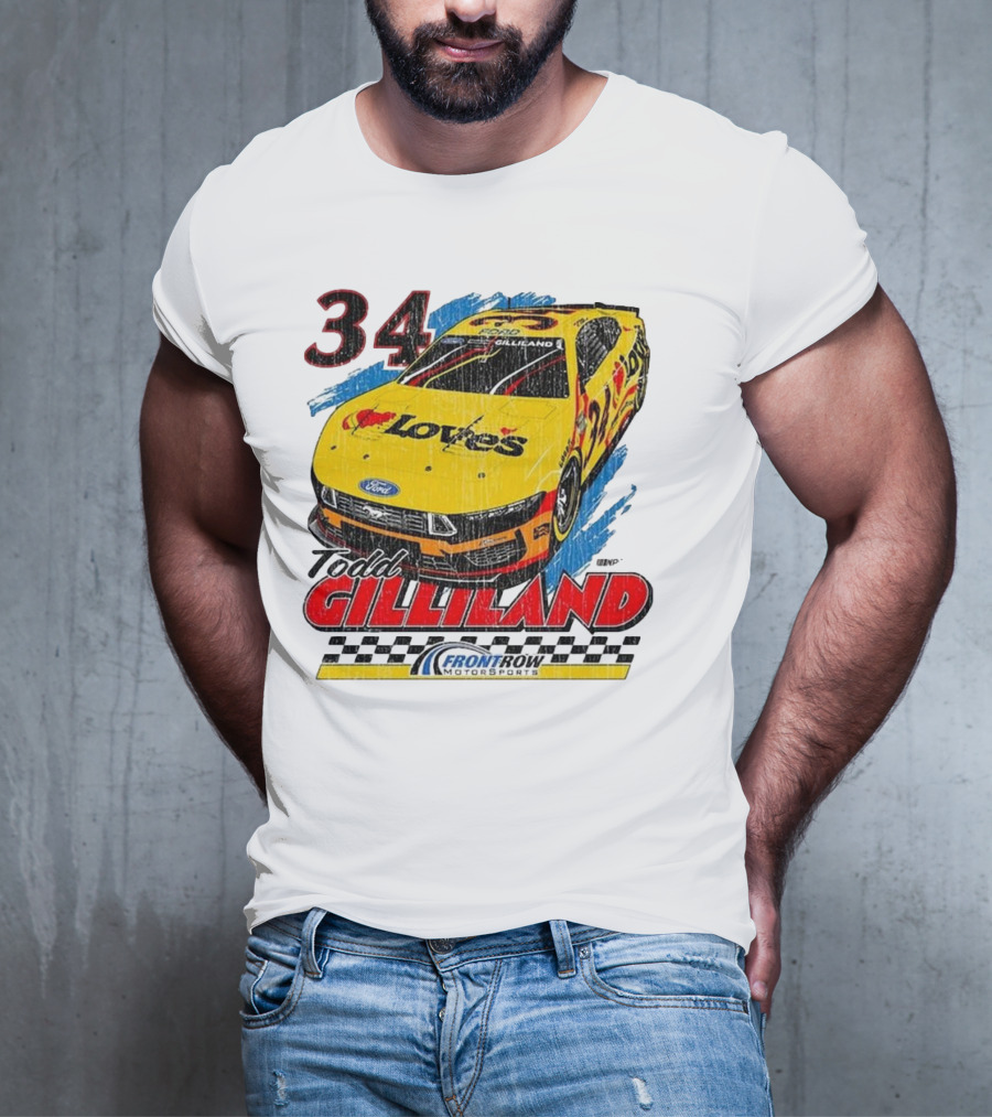 Todd Gilliland 34 Love's Front Row Motorsports Car T-Shirt