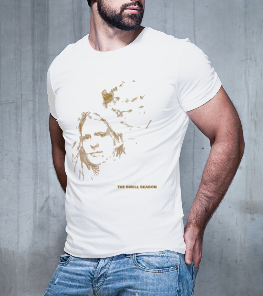 The Swell Season Natural Outline Face Design T-Shirt