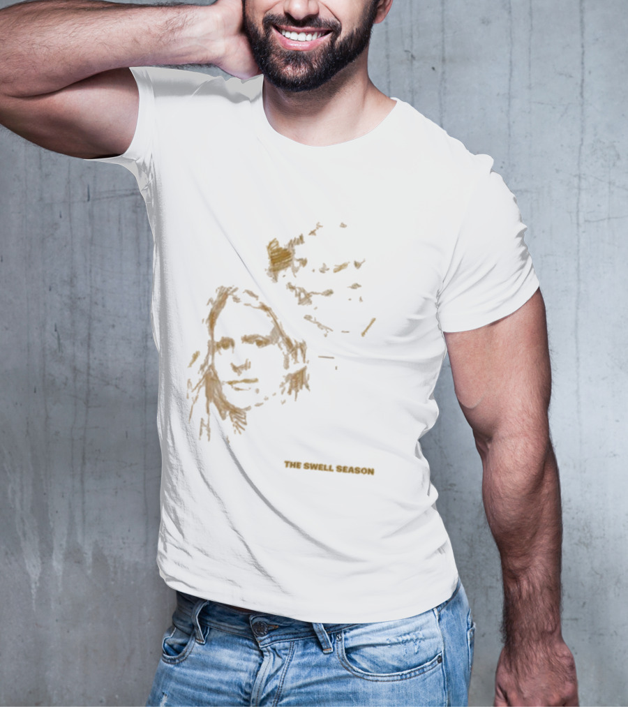 The Swell Season Natural Outline Face Design T-Shirt
