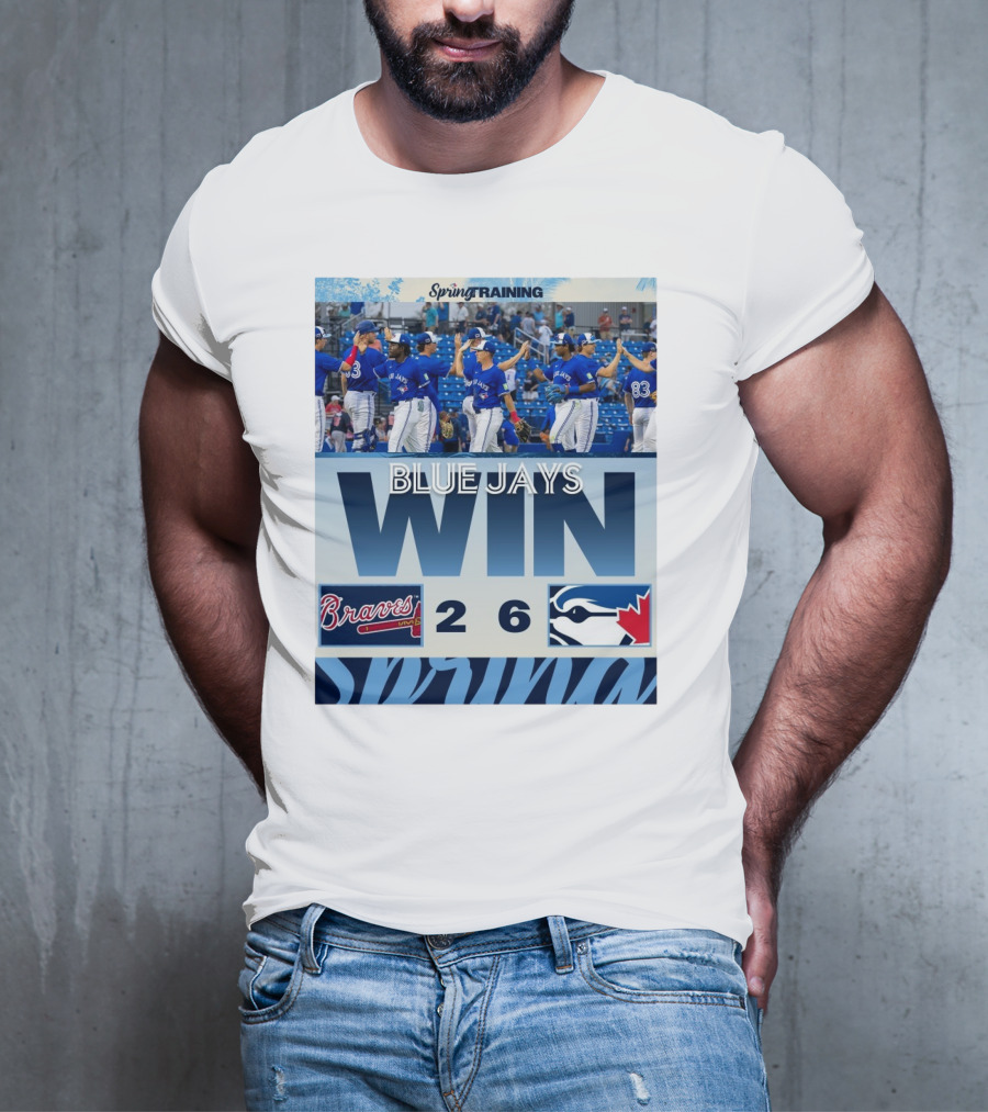Blue Jays Win Over Braves 6-2 Spring Training T-Shirt