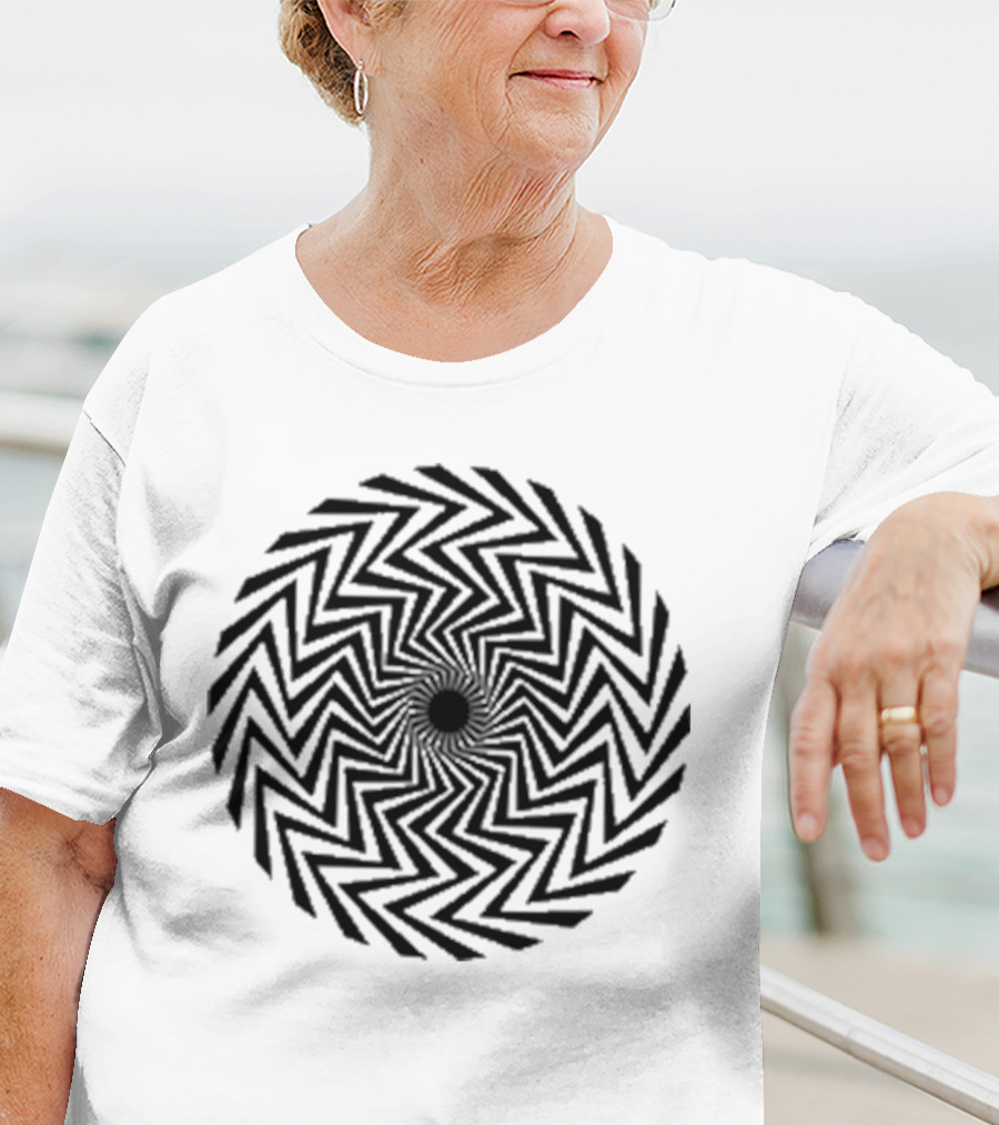 The Who X Modfather Black Spiral Union Jack British Mod Target T-Shirt