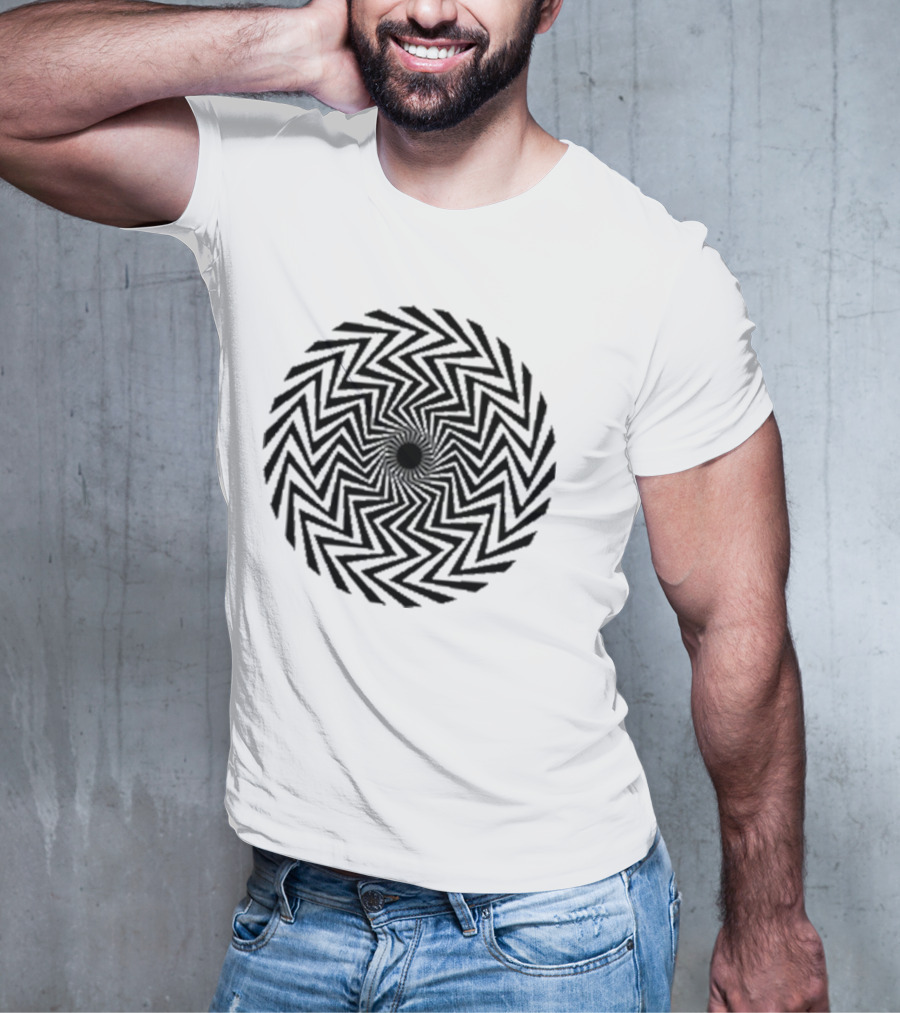 The Who X Modfather Black Spiral Union Jack British Mod Target T-Shirt