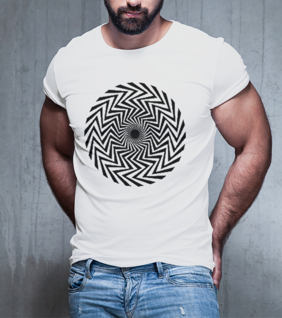 The Who X Modfather Black Spiral Union Jack British Mod Target T-Shirt