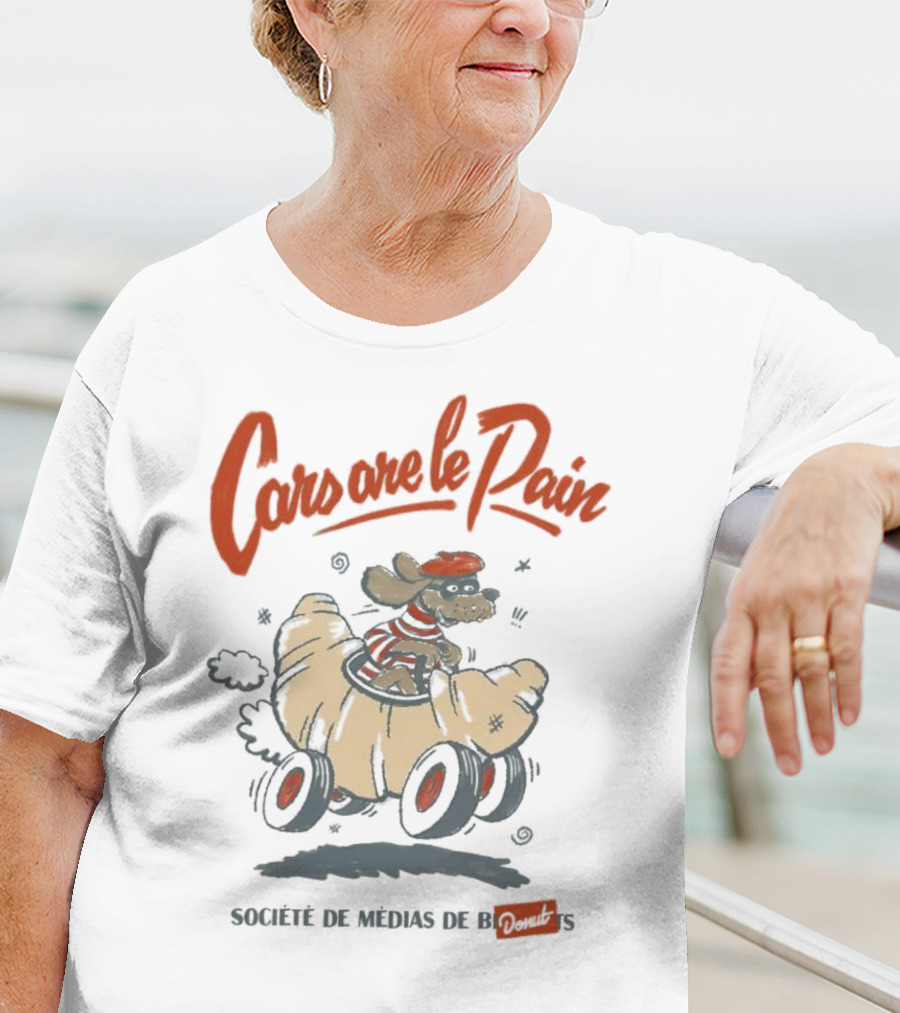 Cars Are Le Pain Société De Médias De Croissants T-Shirt